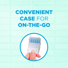 GUM estuche plástico abierto con picks listos para transportar