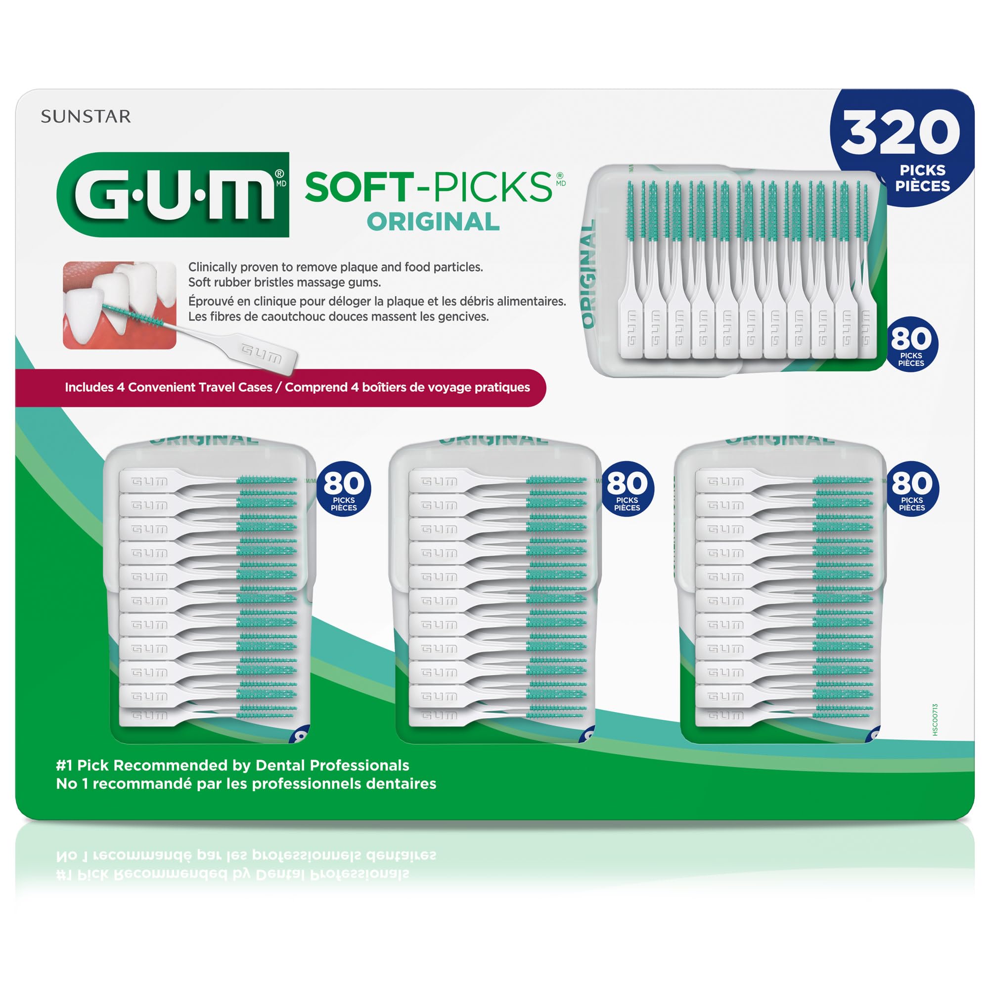 Gum etiqueta del producto con información, confianza profesional