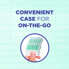 GUM soft picks in open case showing tidy storage and portability