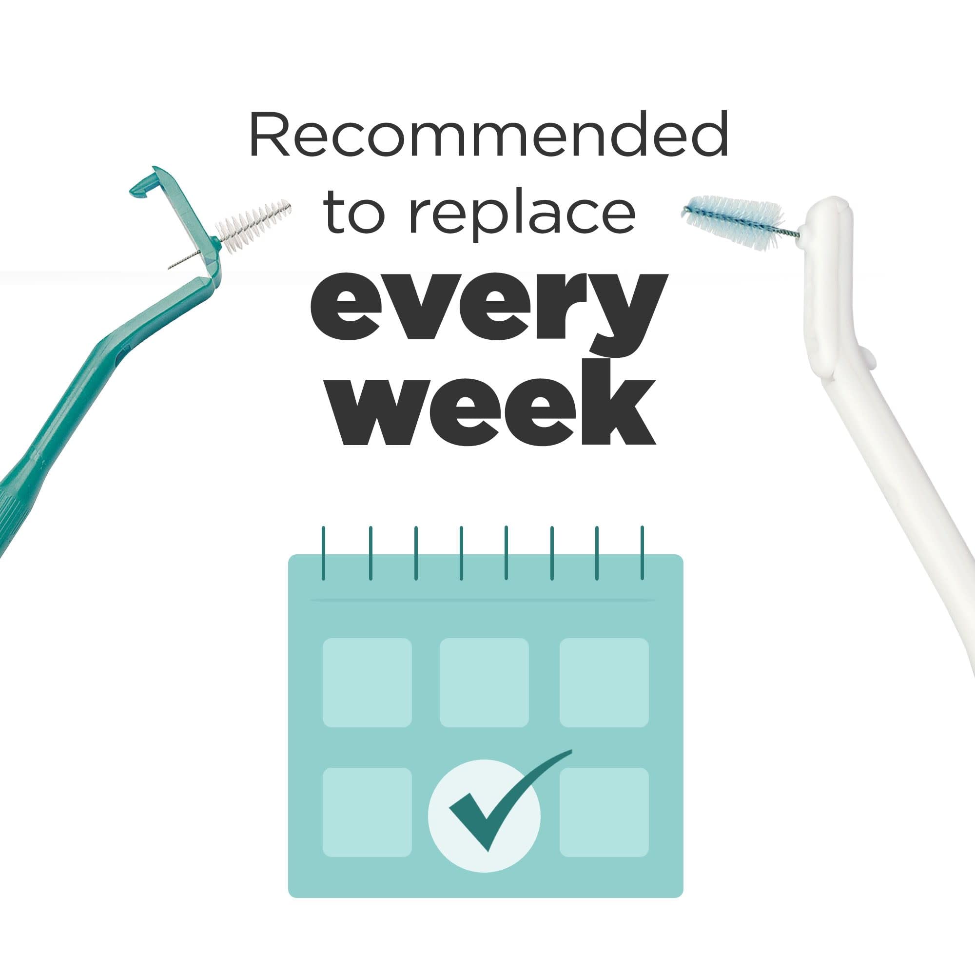 GUM recambio limpiando alrededor de brackets, protegiendo aparatos y encías