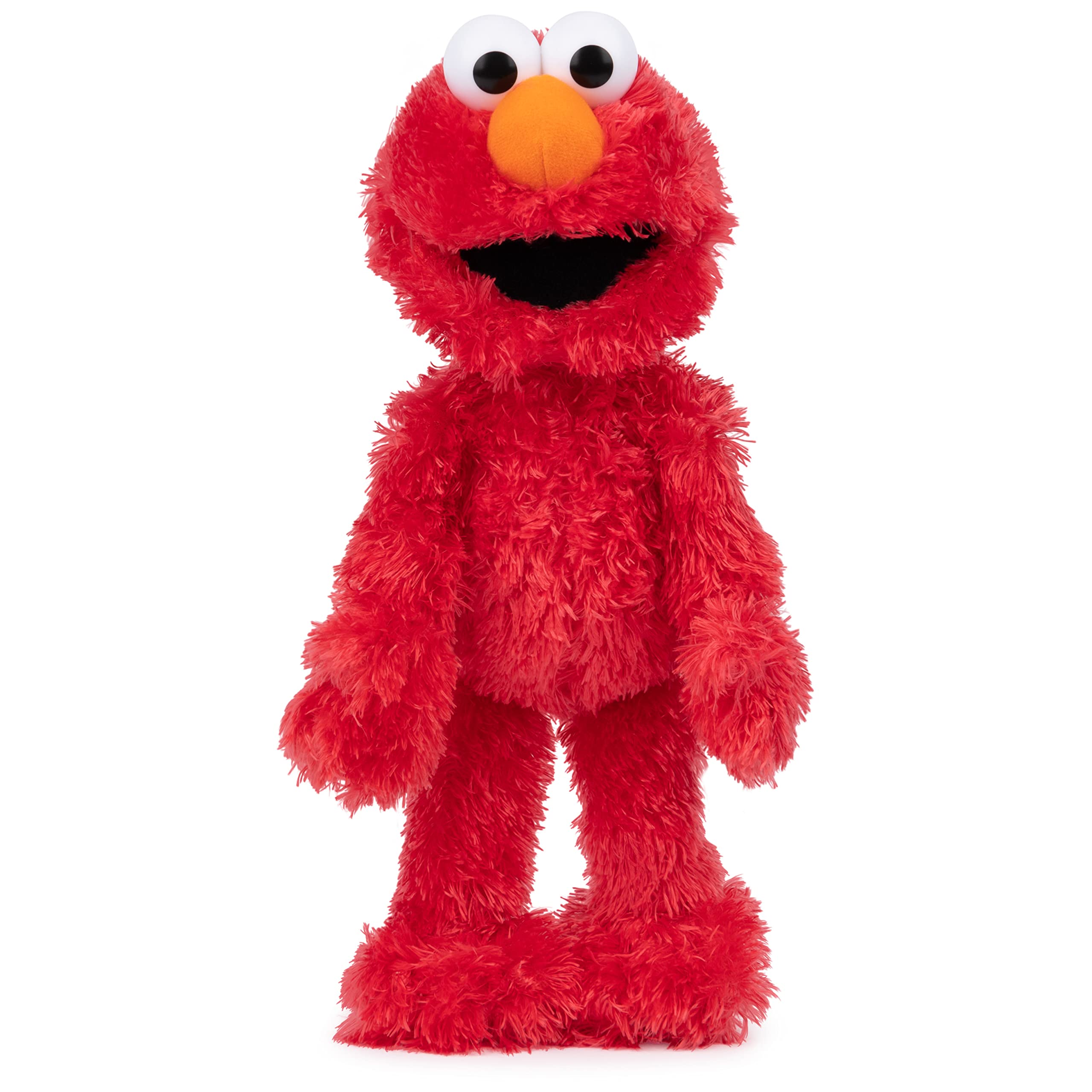 GUND Elmo primer plano de pelaje rojo suave para tacto agradable