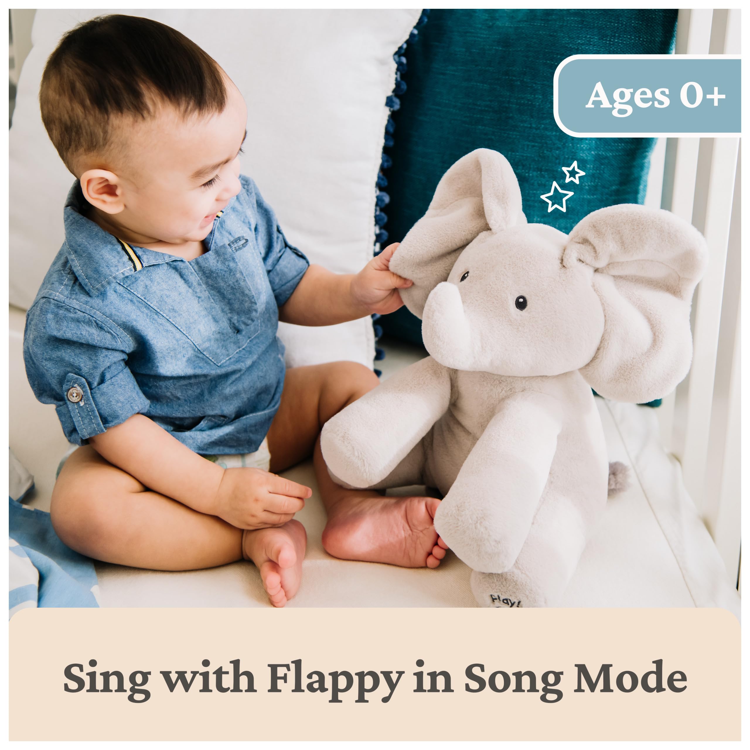 GUND Flappy textura del peluche, tela suave cómoda para bebé