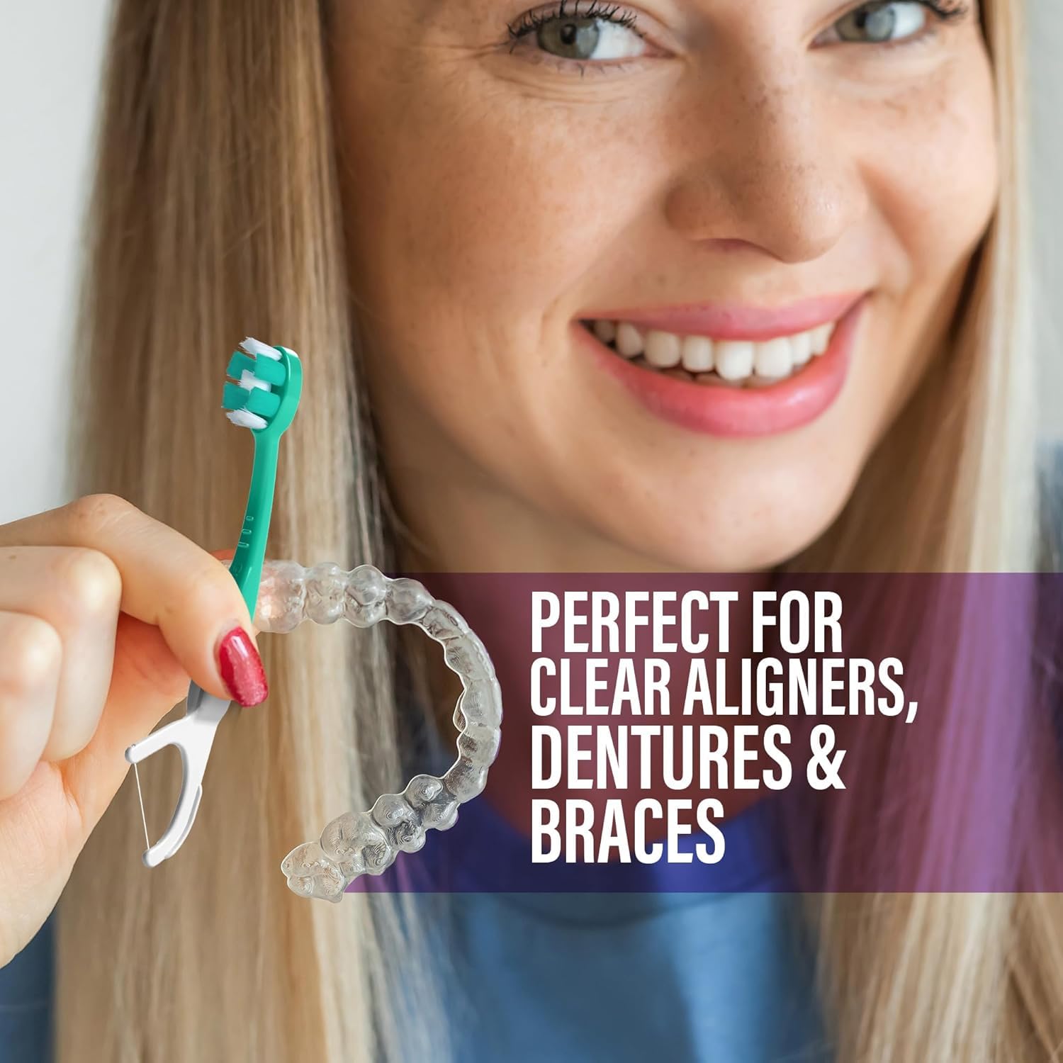 GuruNanda toothbrush in use from a pocket for quick, mess-free refresh