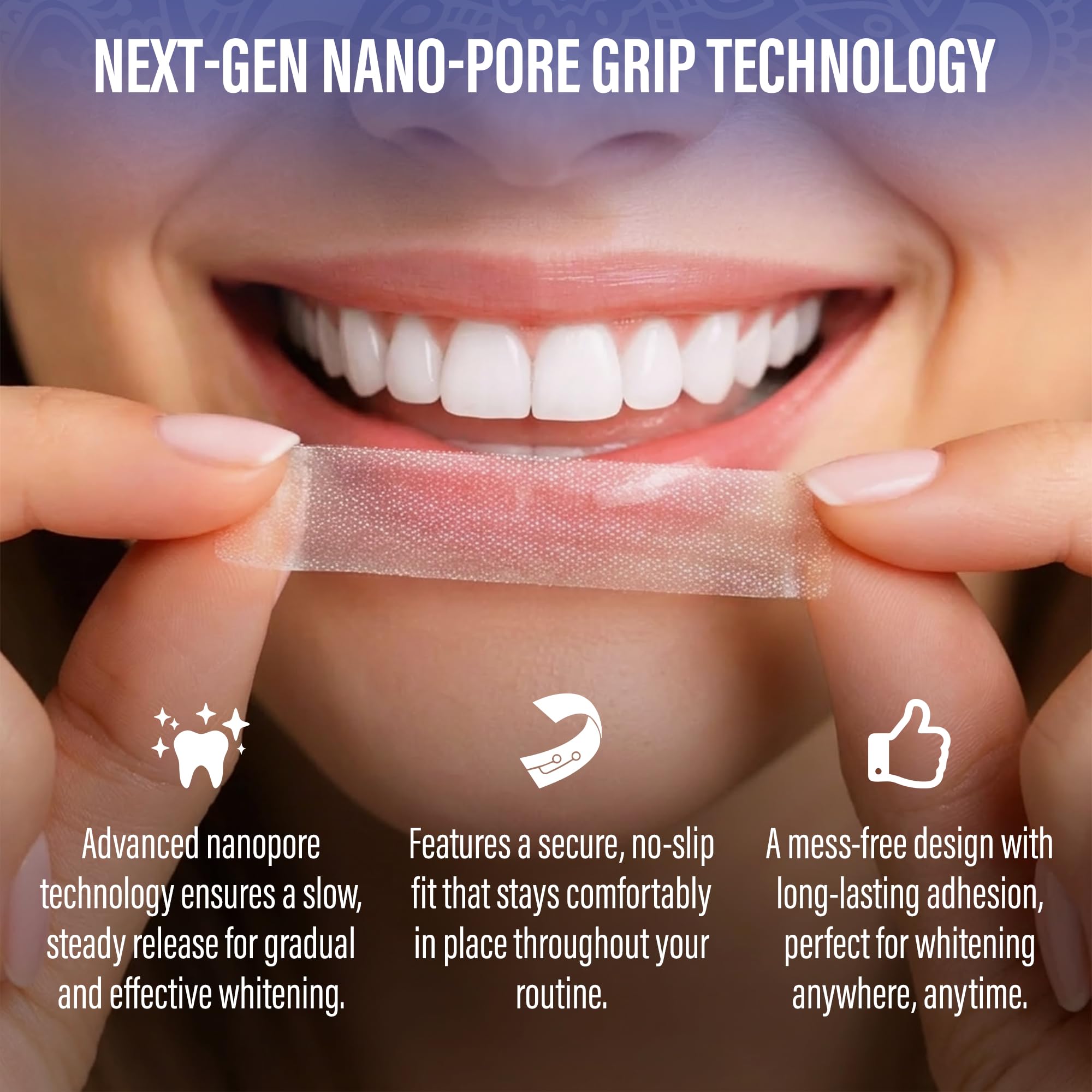 GuruNanda adhesive detail illustrating reliable stay-in-place performance