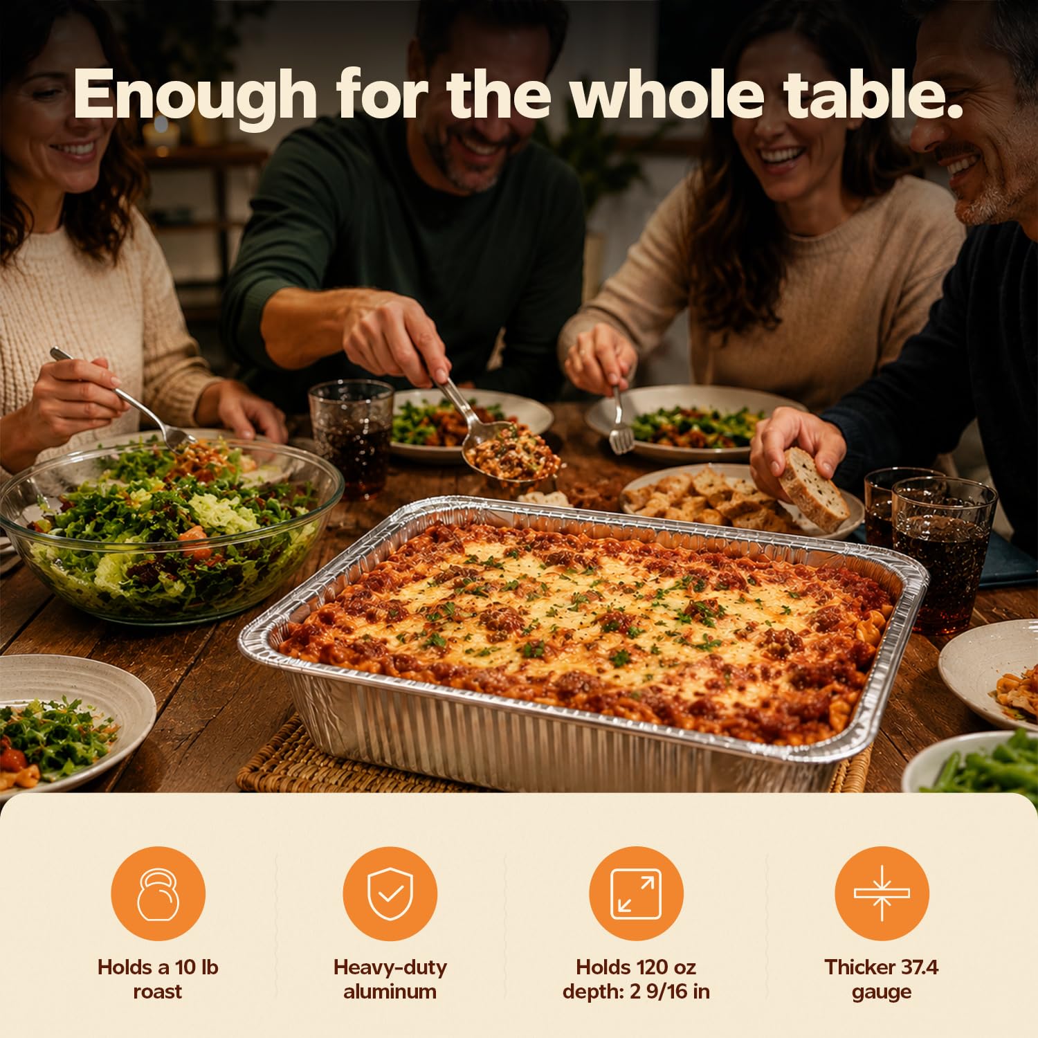 GUSTO comparación de tamaño con plato común para escala visual