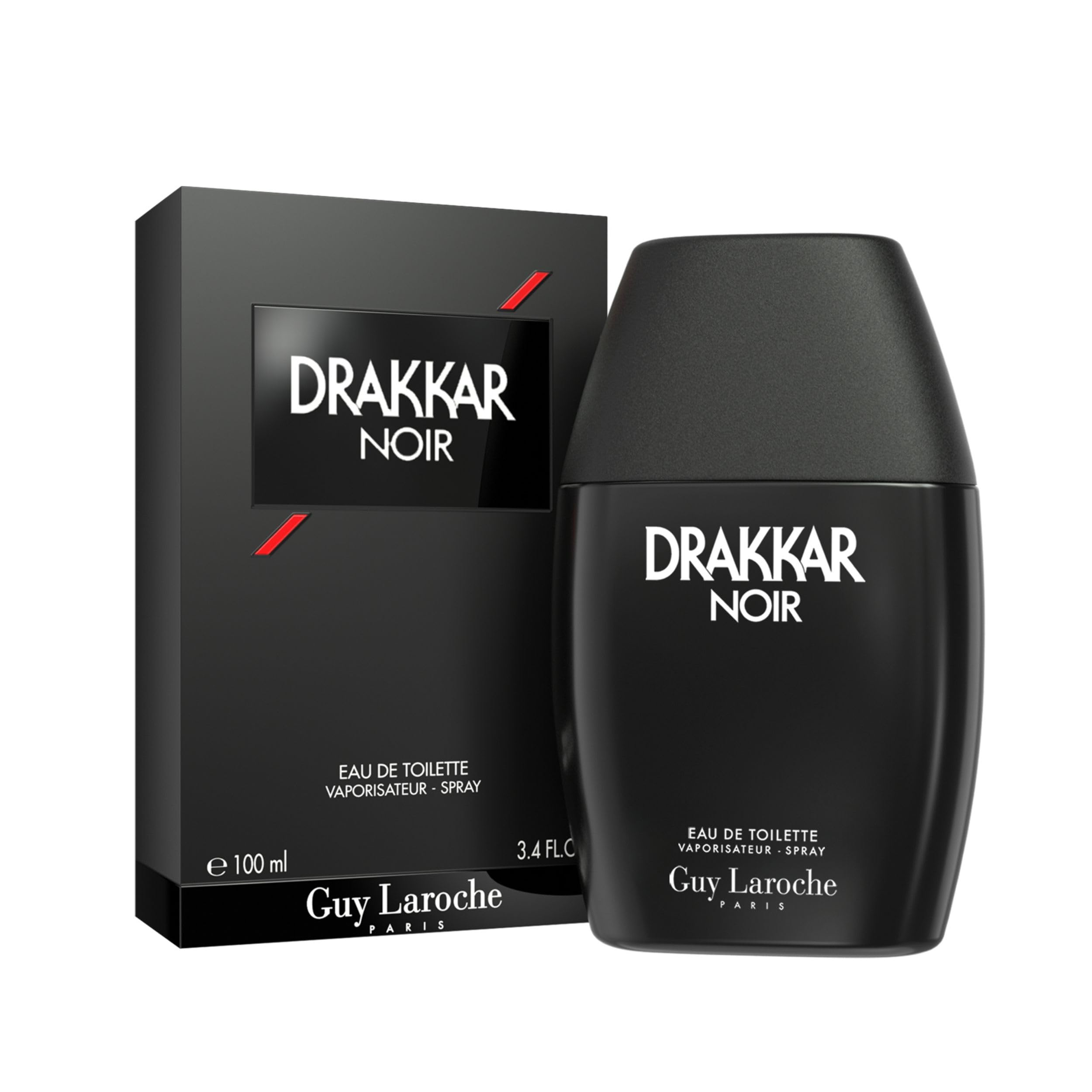 Guy Laroche Drakkar Noir frasco frontal muestra poder y presencia