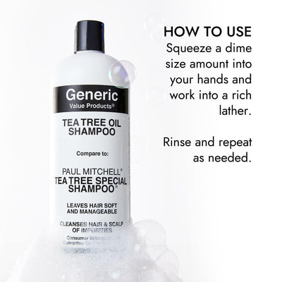 Generic Value Products cabello brillante y suave tras usar el champú mostrando resultado de brillo y manejo