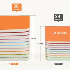 Gwybkq detalle del papel de 80 g/m² resaltando superficie lisa para escribir sin traspaso
