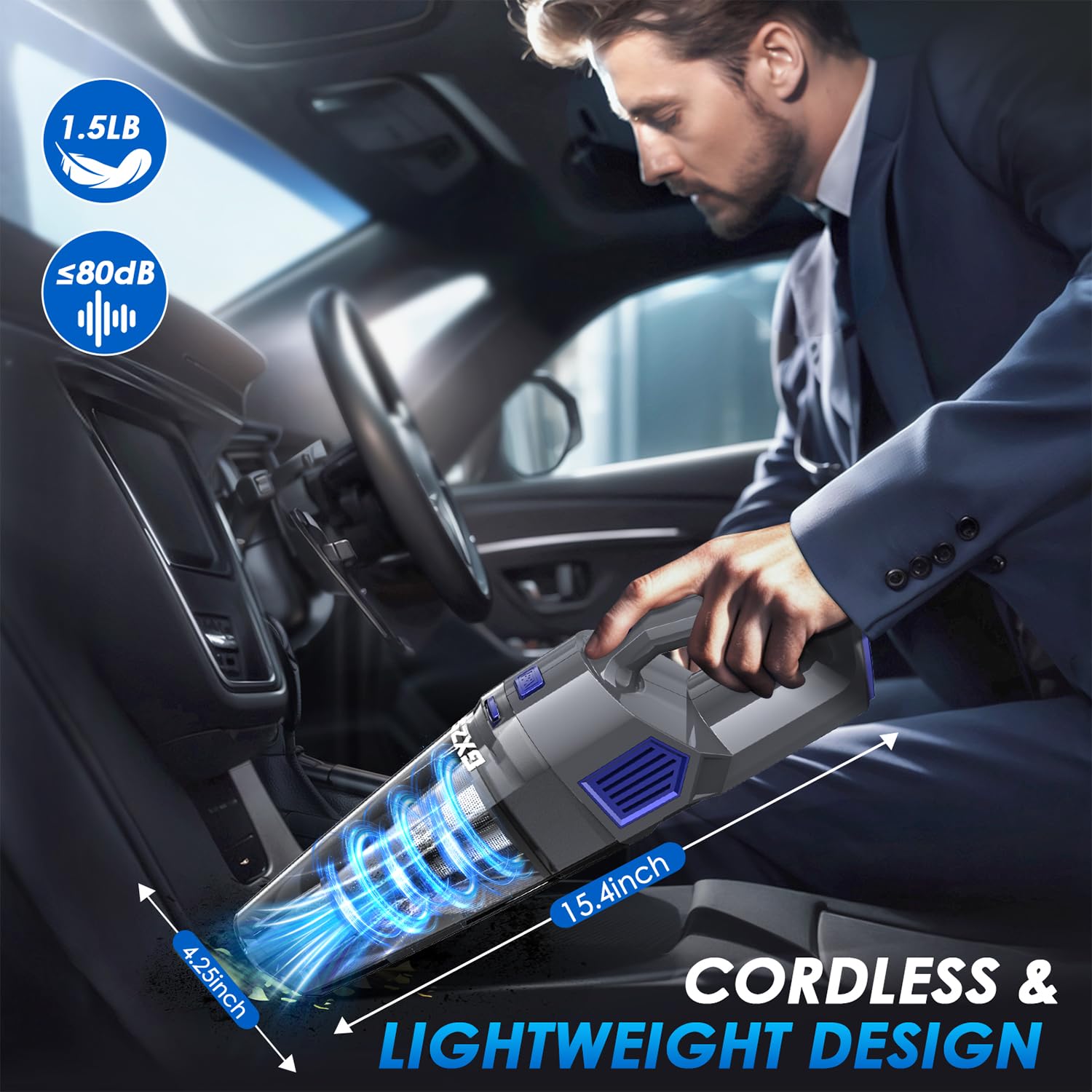 Gxzsk held in hand to show lightweight 1.52lbs portability benefit