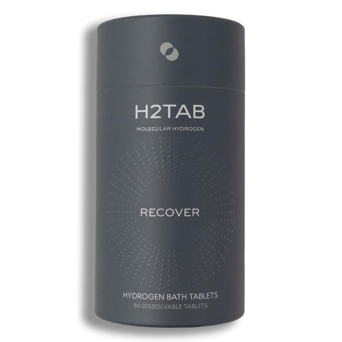 H2TAB envase frontal mostrando 60 tabletas y etiqueta clara para identificación rápida