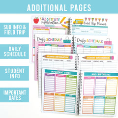 Hadley Designs hoja para sustituto con instrucciones claras y horario útil