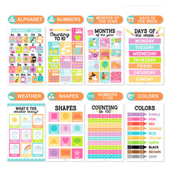 Hadley Designs póster números hasta 100: refuerza conteo y referencia visual