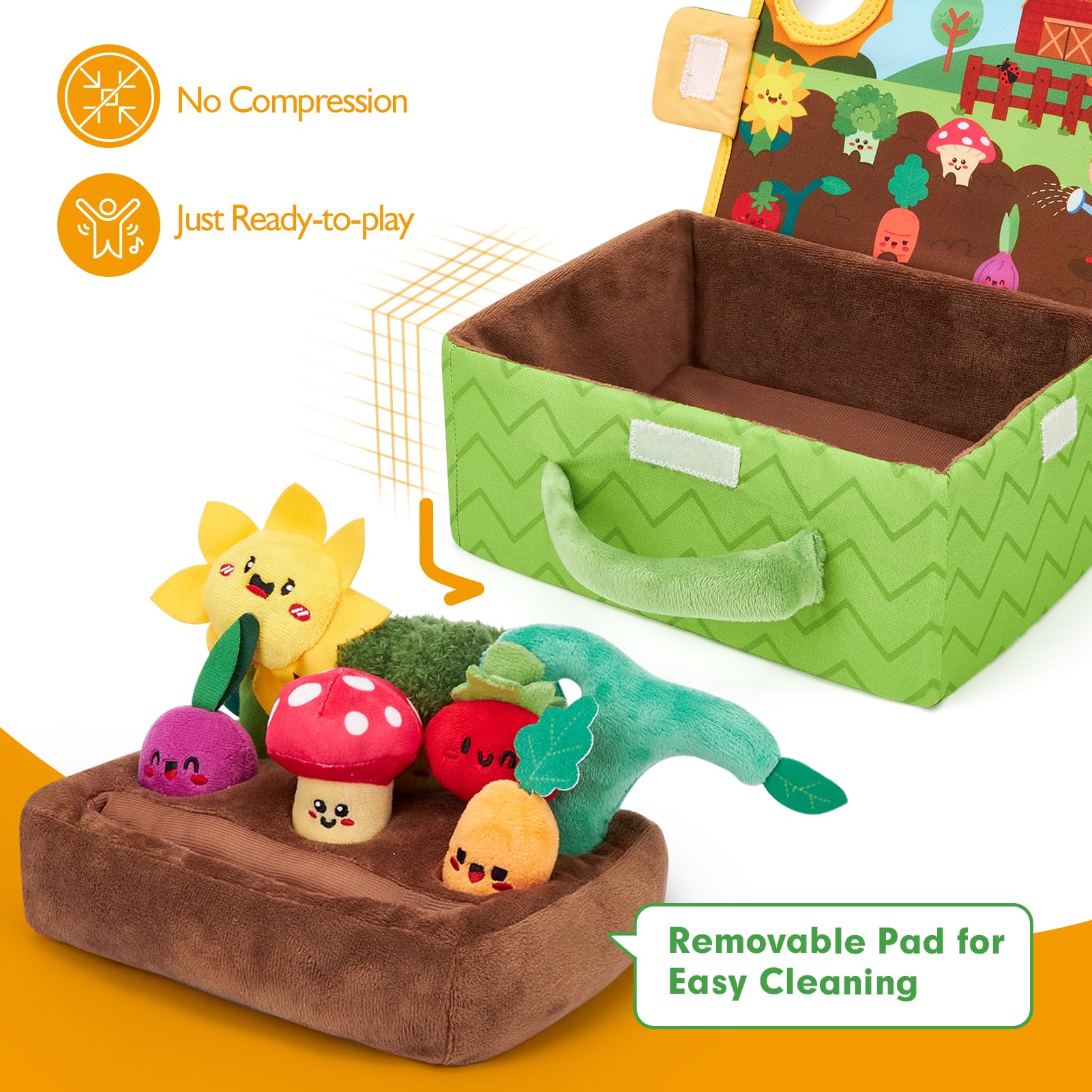 hahaland travel box photo showing lid play scene and easy portability for outings
