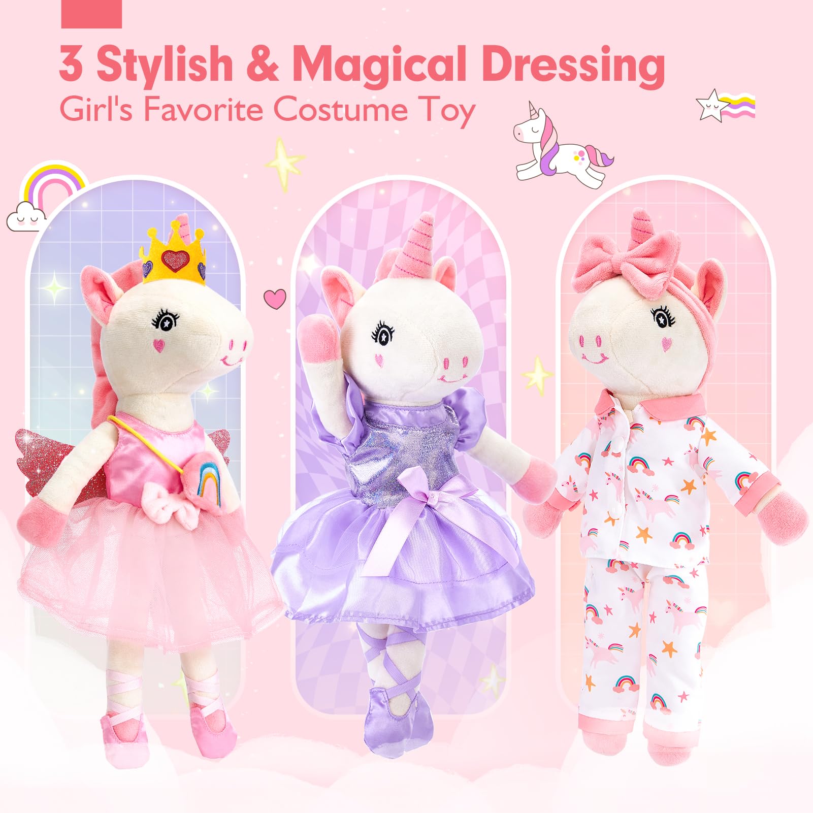 hahaland unicorn accessories detail demonstrating easy-to-use fasteners for independence