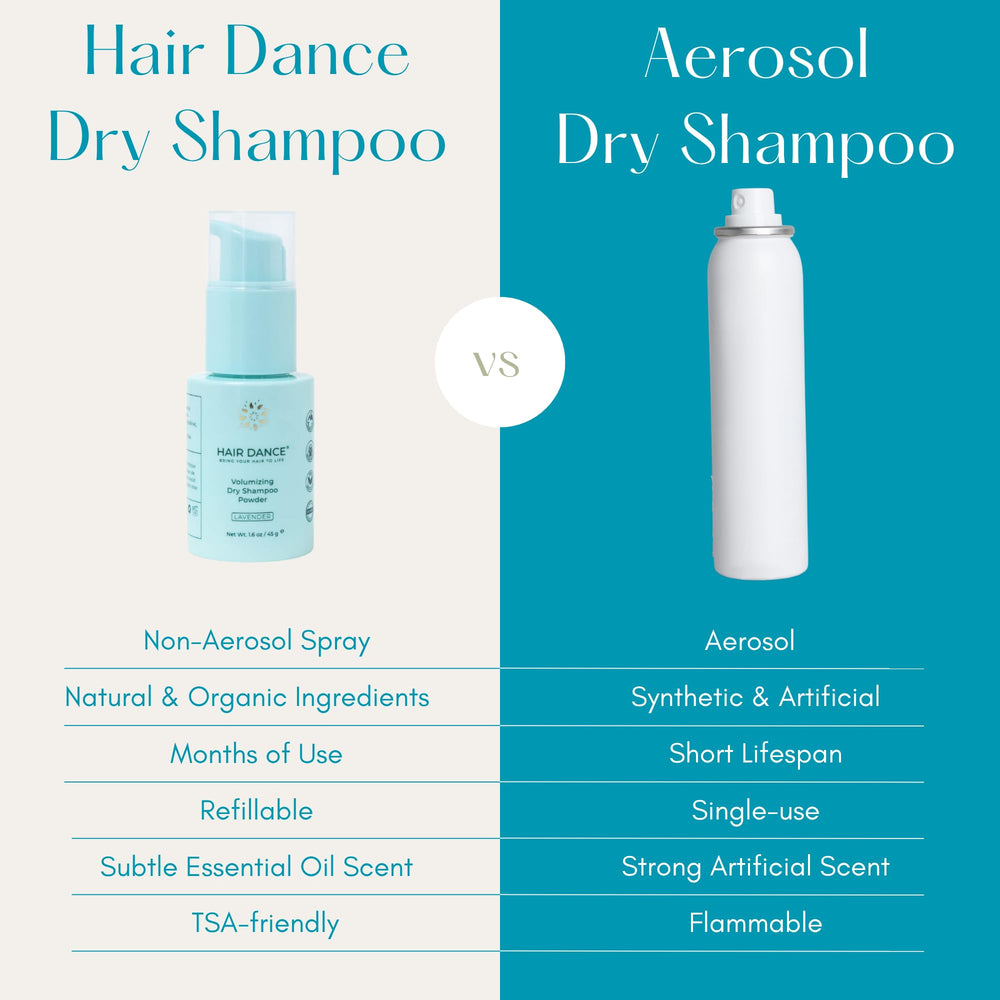 Hair Dance etiqueta y lista de ingredientes naturales visibles
