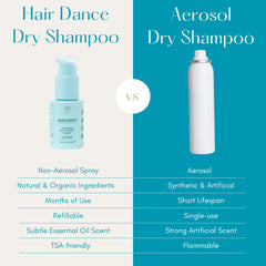 Hair Dance etiqueta y lista de ingredientes naturales visibles
