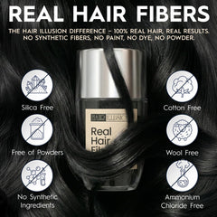 Hair Illusion fibras de cabello real textura natural para mezcla perfecta
