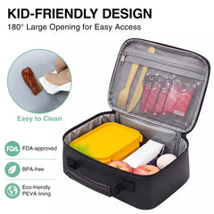 Hairao lonchera bolsillo de malla ideal para ice packs y utensilios
