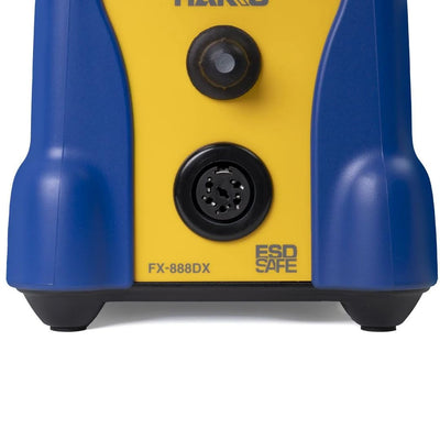 Hakko FX888DX soporte lateral que mantiene el mango seguro y accesible