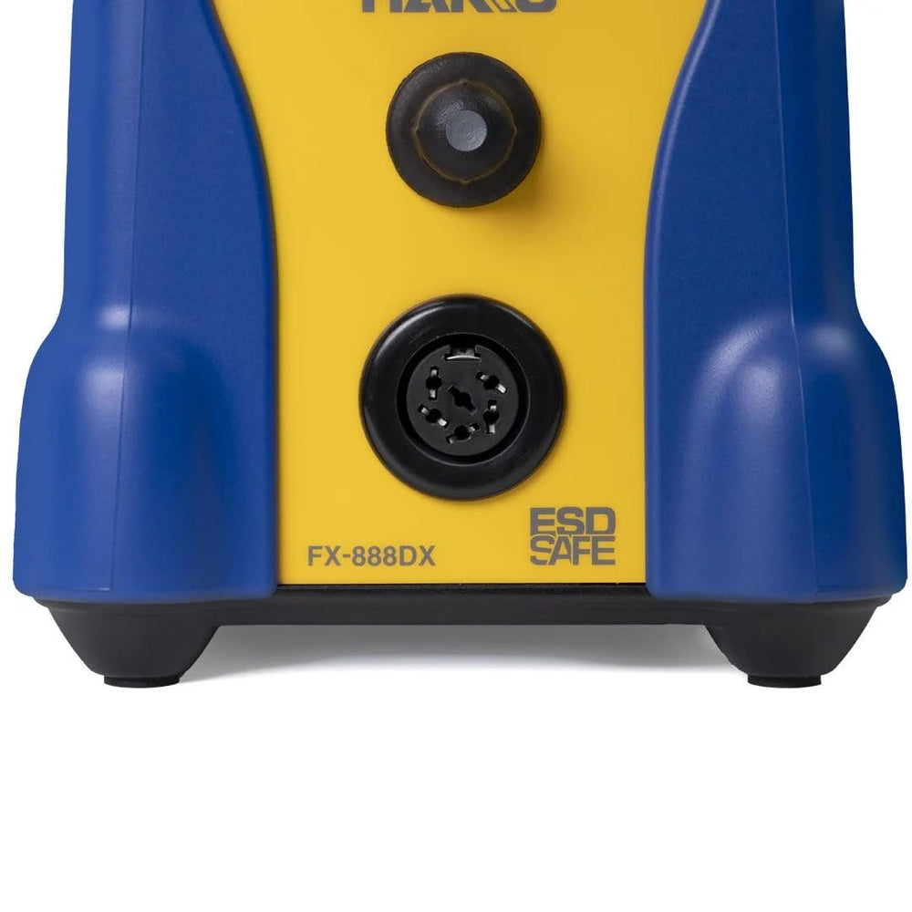 Hakko FX888DX soporte lateral que mantiene el mango seguro y accesible