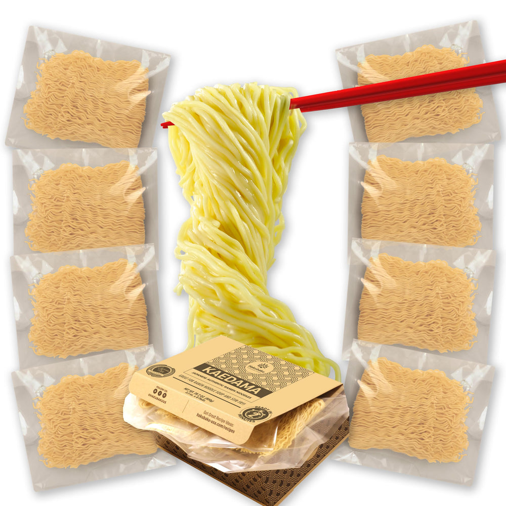 Hakubaku textura de fideos close-up que muestra elasticidad