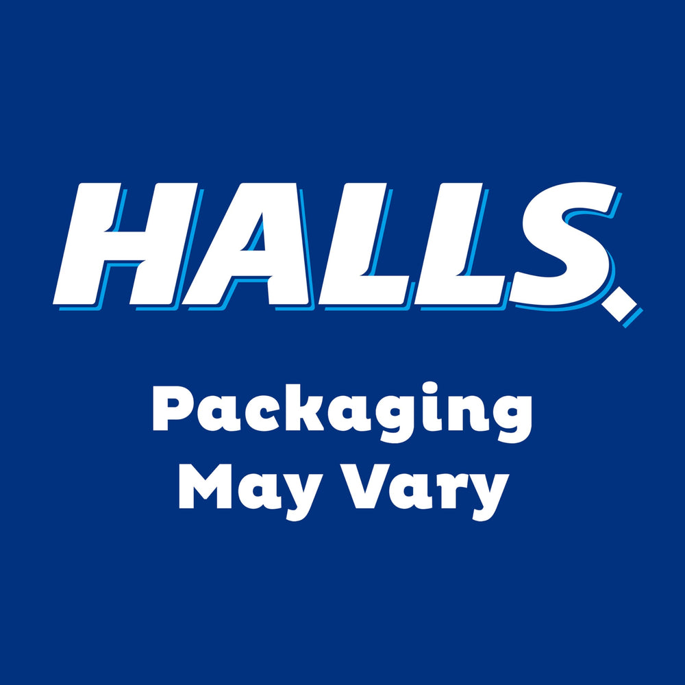 HALLS detalle de textura de la pastilla muestra su superficie y frescor