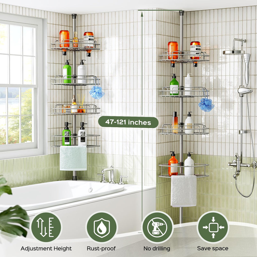 HAMITOR lifestyle installation in bathroom corner shows neat, clutter-free benefit