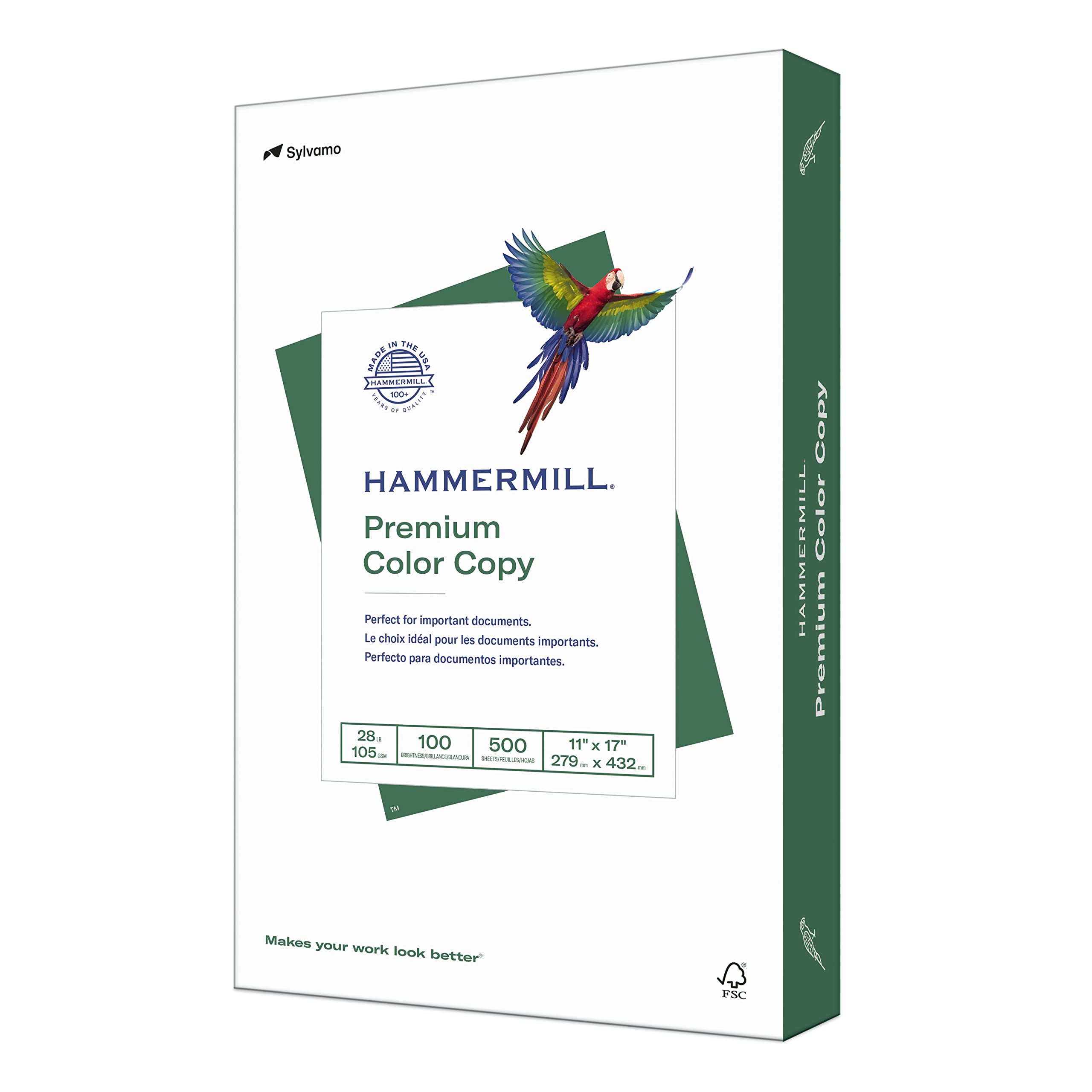 Hammermill front ream packaging showing brand and product clarity