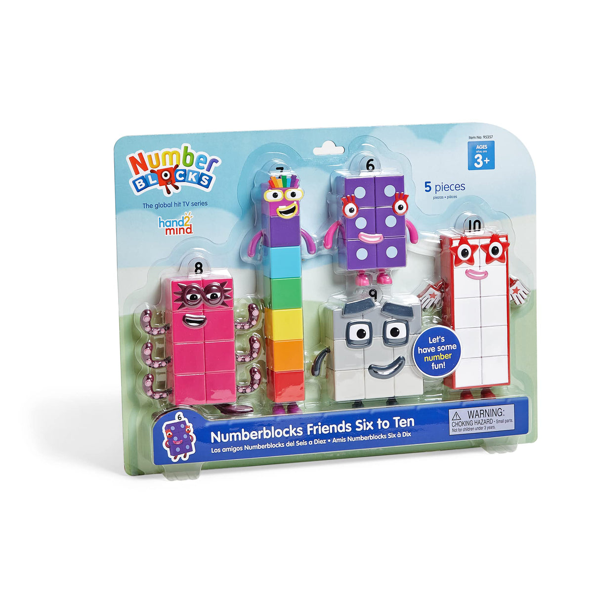 hand2mind empaque frontal Numberblocks muestra set y enseña conteo