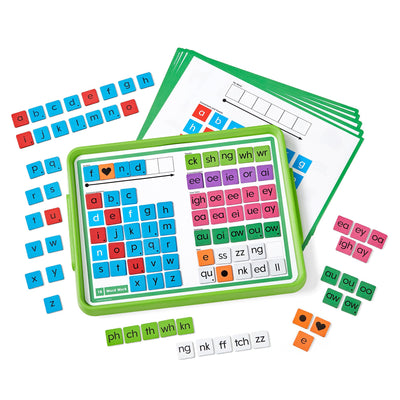 hand2mind tray beside pencil to show scale and easy classroom storage
