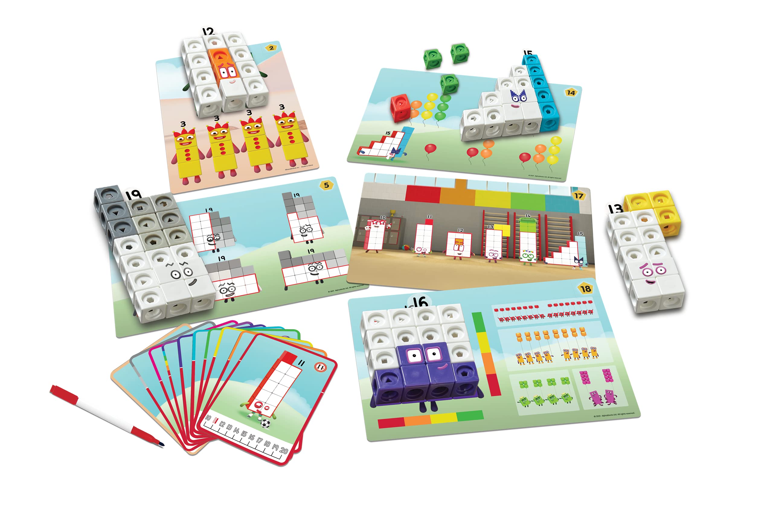 hand2mind tarjetas Write 'N' Wipe con rotulador para practicar y borrar actividades