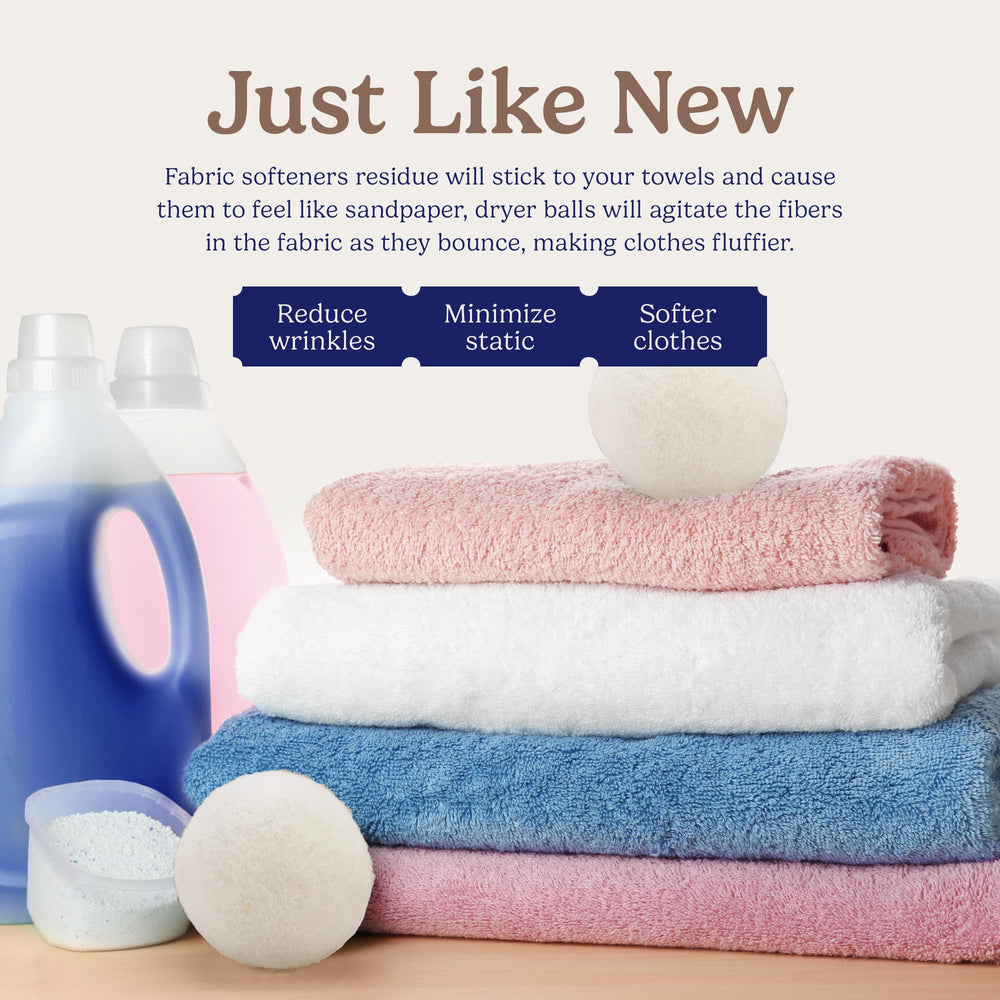 Handy Laundry bolas entre toallas para reducir tiempo y arrugas