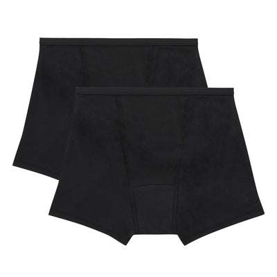 Hanes boxer frontal del pack mostrando diseño discreto y protección cómoda