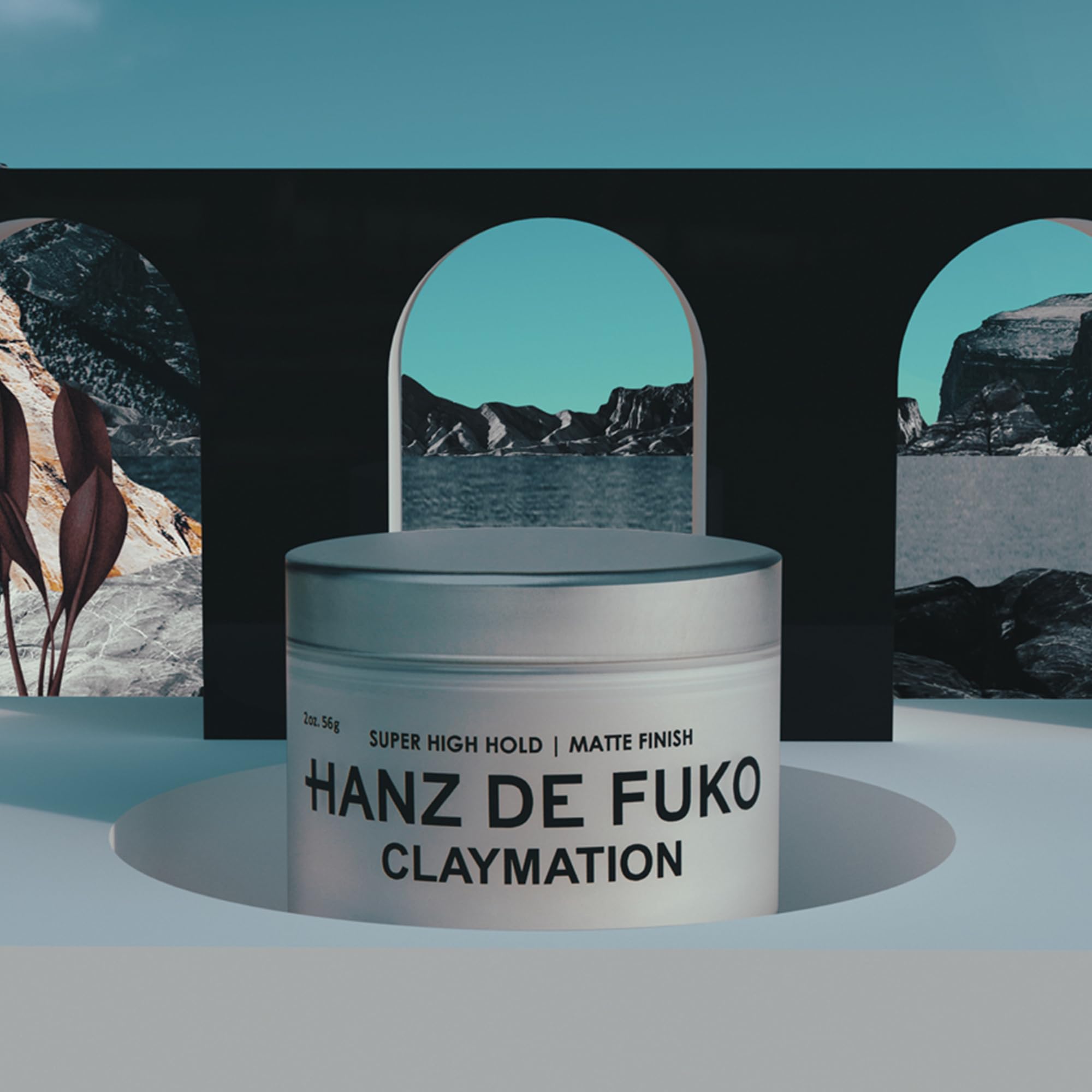 Hanz de Fuko ingredientes botánicos cerca de la tapa mostrando aceites naturales