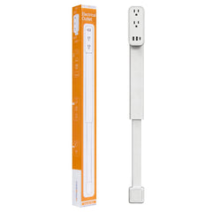 haodsso front plug showing two AC outlets and compact profile for more sockets