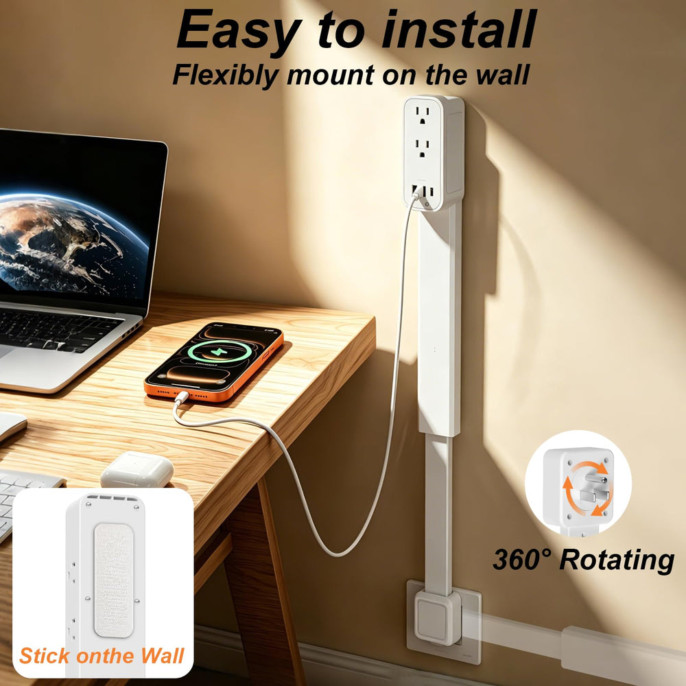 haodsso ports closeup showing USB-A USB-C and AC outlets for multi-device charging
