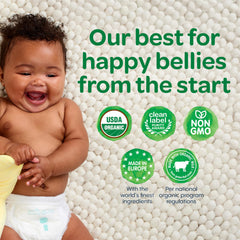 Happy Baby etiqueta de ingredientes y certificaciones para transparencia
