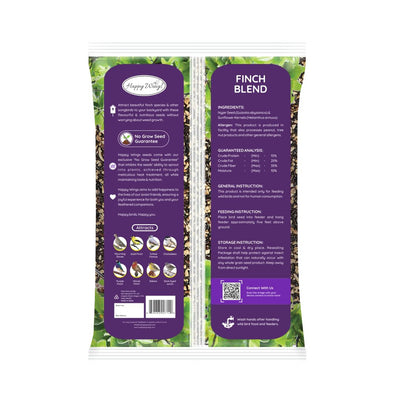 Happy Wings comedero tubular lleno para atraer jilgueros y otras aves