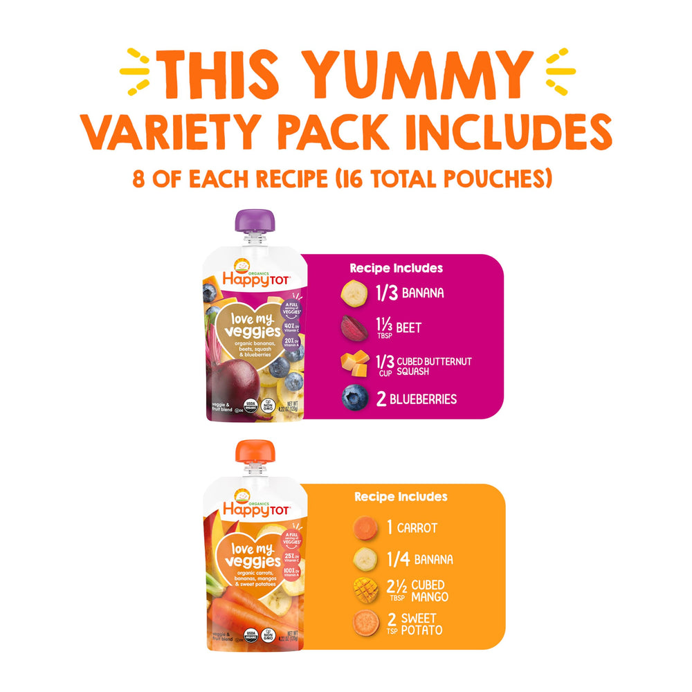 HAPPYTOT close-up of puree texture highlighting smooth vegetable blend benefit