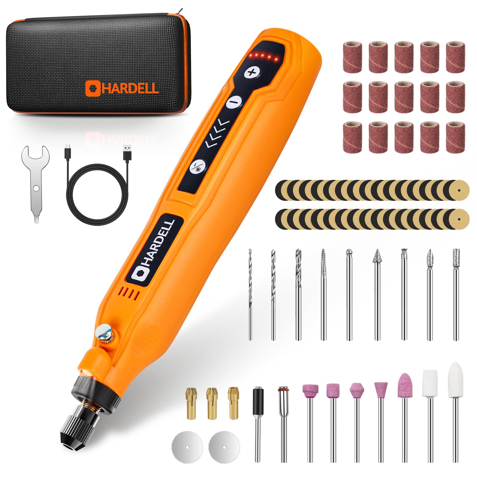 HARDELL herramienta frontal mostrando diseño compacto y control ergonómico