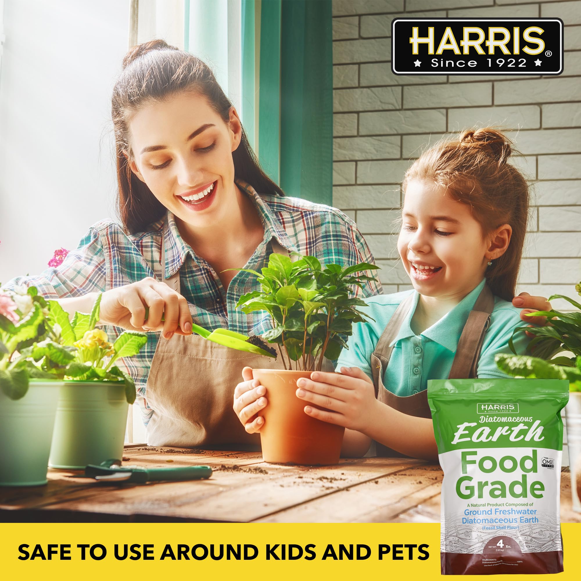 HARRIS aplicación en jardín con manos gloved, uso práctico y seguro