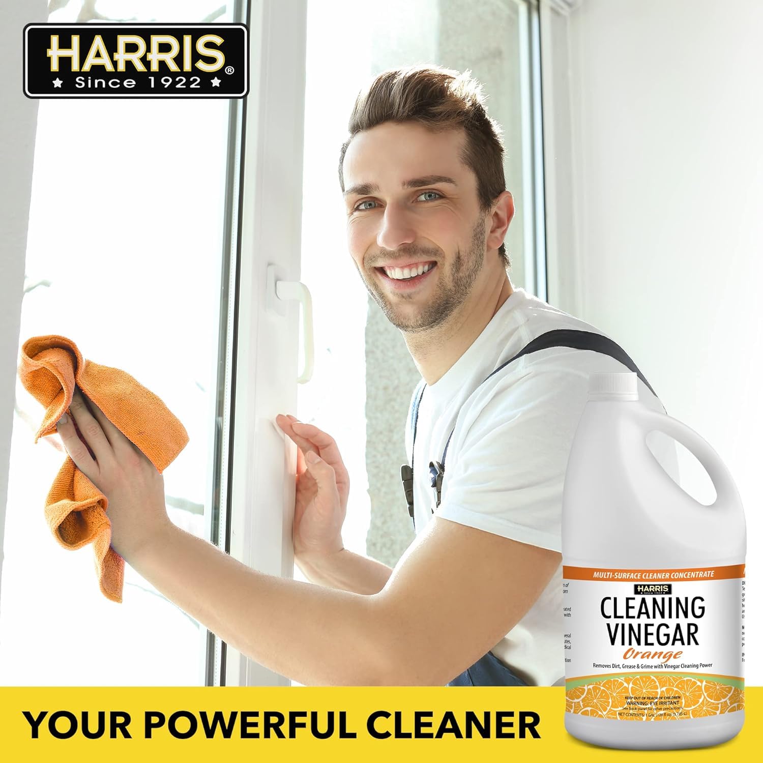 HARRIS líquido concentrado mostrando textura clara, fácil de diluir