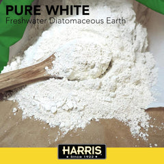 HARRIS textura de polvo fino en primer plano mostrando pureza y homogeneidad