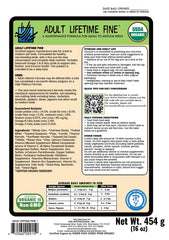 Harrison's Bird Foods detalle de etiqueta con certificación orgánica visible