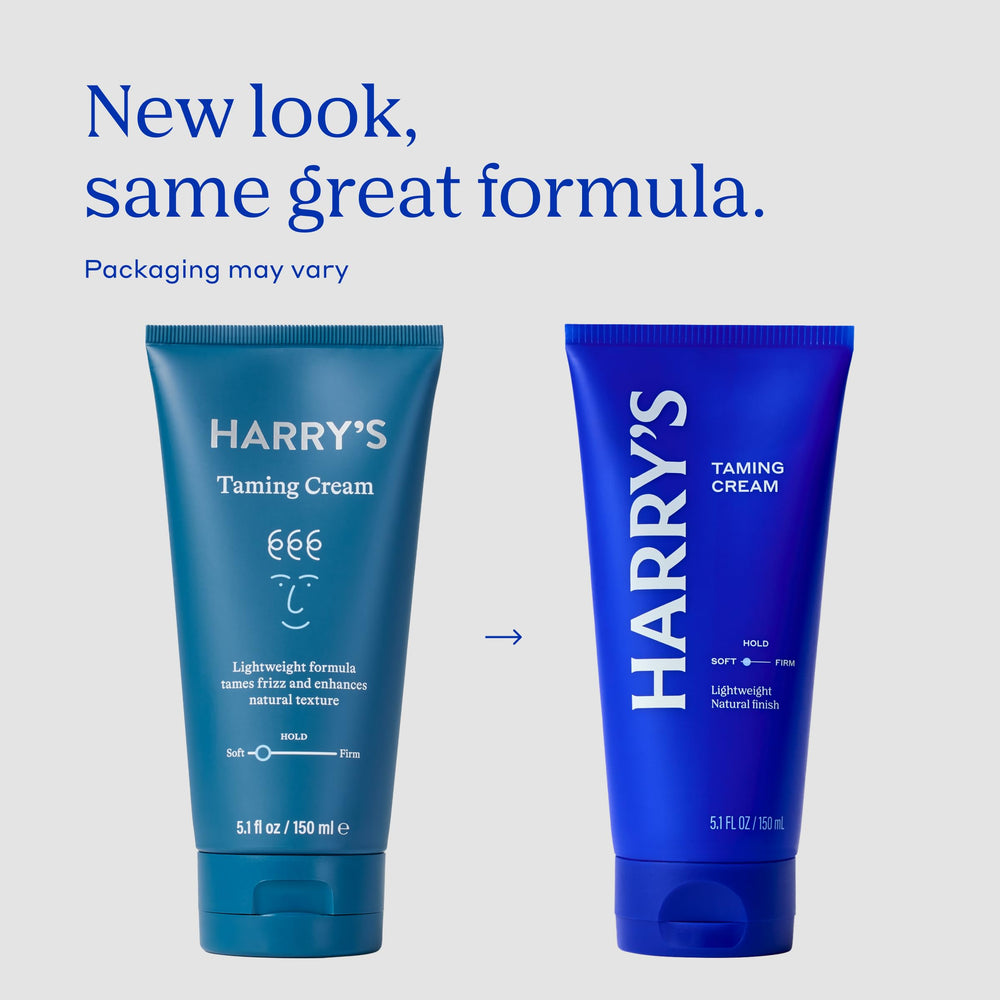 Harry's comparativa de tamaño del envase para referencia de uso