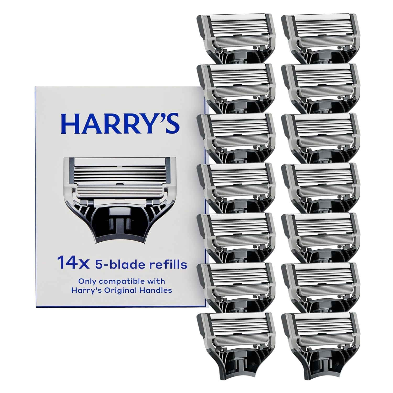 Harry's empaque frontal con 14 recambios, suministro prolongado