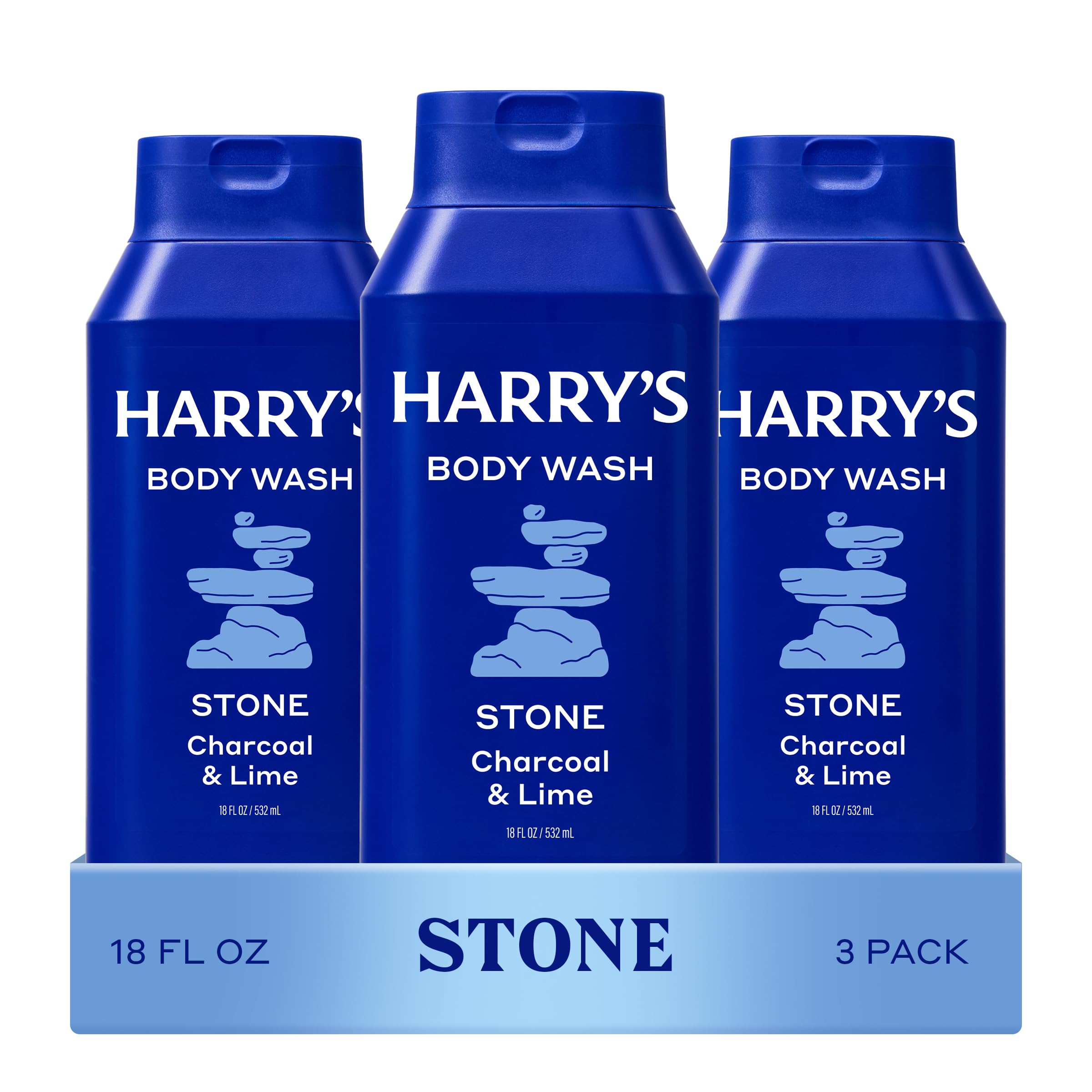 Harry's vista frontal del envase con diseño claro y lectura fácil