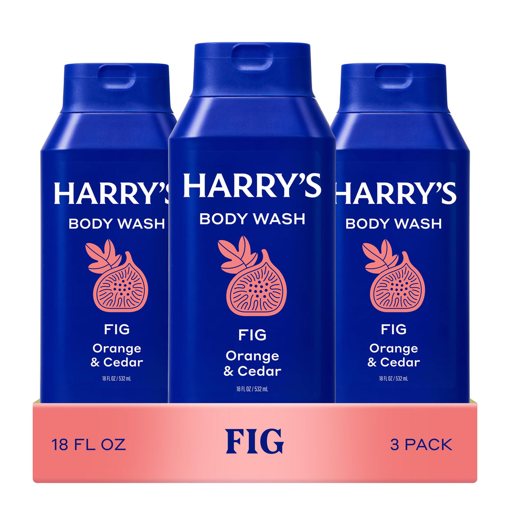 Harry's frasco frontal Fig mostrando diseño y volumen, práctico y elegante