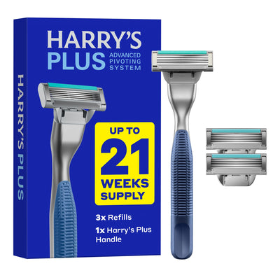 Harry's mango y recambios frontal mostrando durabilidad y estilo