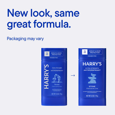 Harry's barra en mano para comparar tamaño y facilidad de transporte
